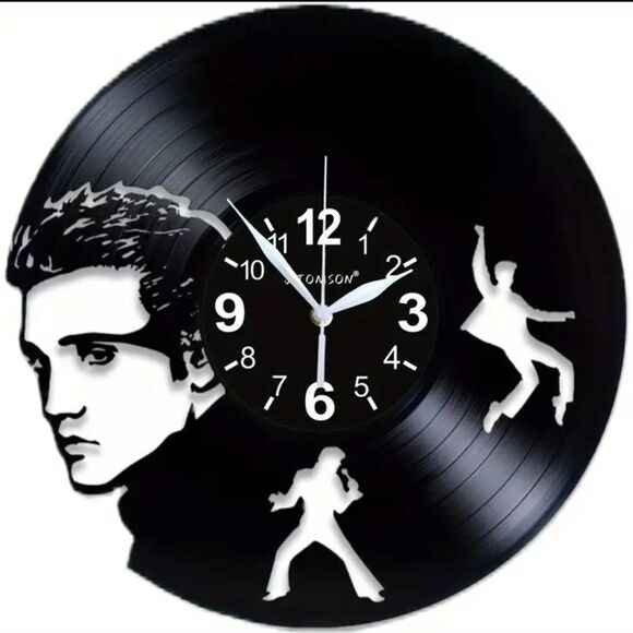 ELVIS Vinyl Record Wall Clock Decor - Picture 1 of 4